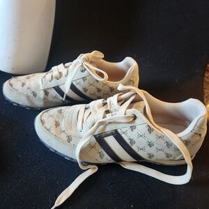 U.S. Polo Assn. Beige and Dark Brown Sneakers